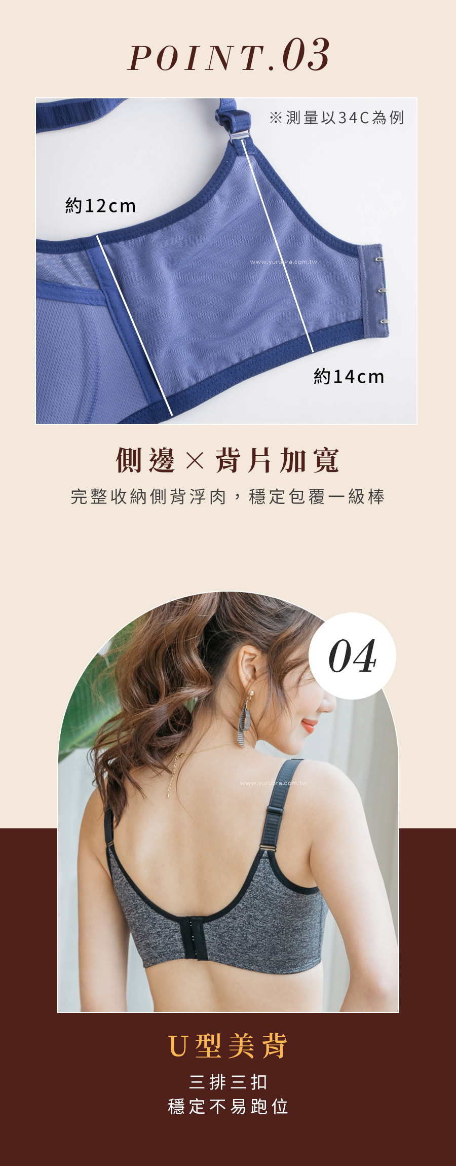 【玉如阿姨】限制級爆乳內衣。無鋼圈-集中-舒適-無痕-台灣製內衣-B.C罩。※0379藍