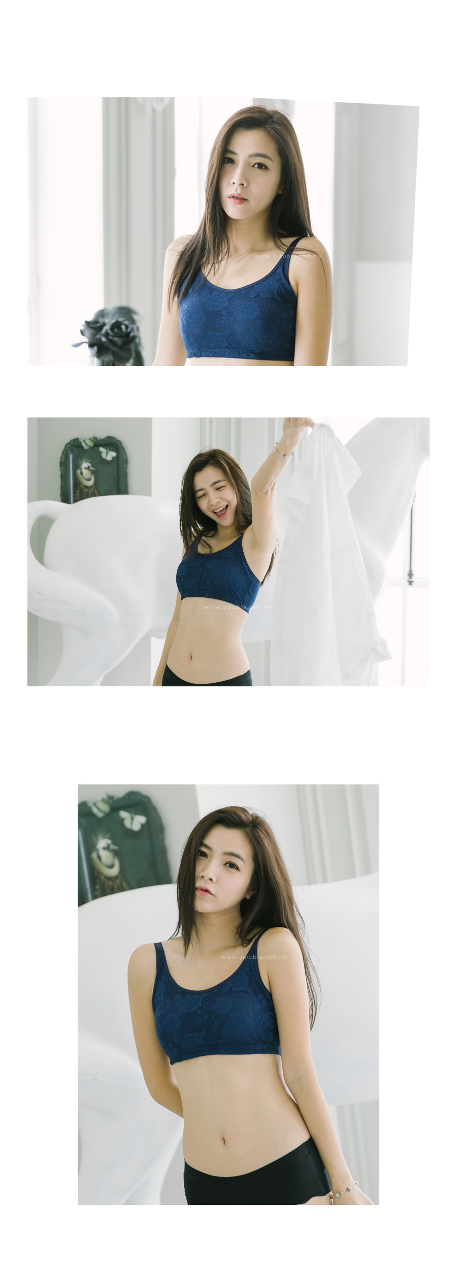 【玉如阿姨】舒適芭蕾絲內衣。無鋼圈-無痕-背心-運動-彈性-台灣製-A.B.C.D罩。※0448淺灰