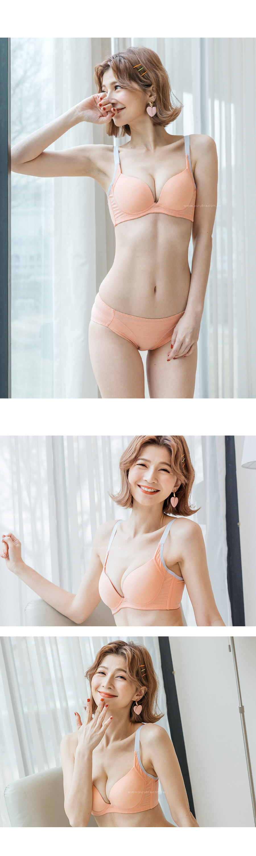 【玉如阿姨】祈願愛情內衣。無痕-運動-小胸-低脊心-機能-台灣製-B.C罩。※0520灰